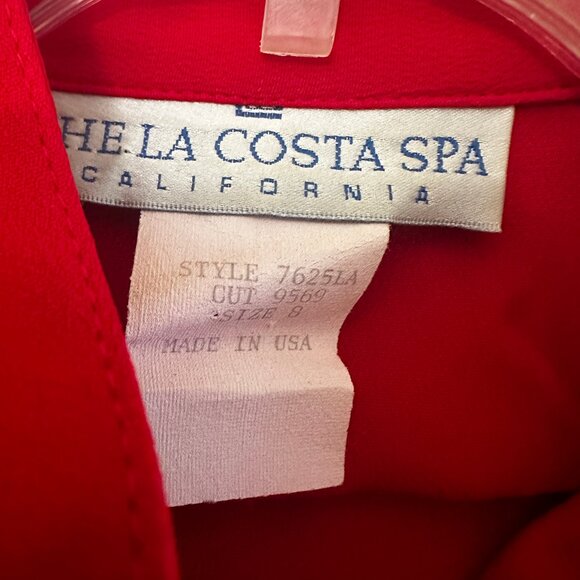 Vintage 1980s La Costa Spa Rhinestone Jumpsuit – Size 8 – Holiday Glam Statement - Picture 7 of 11